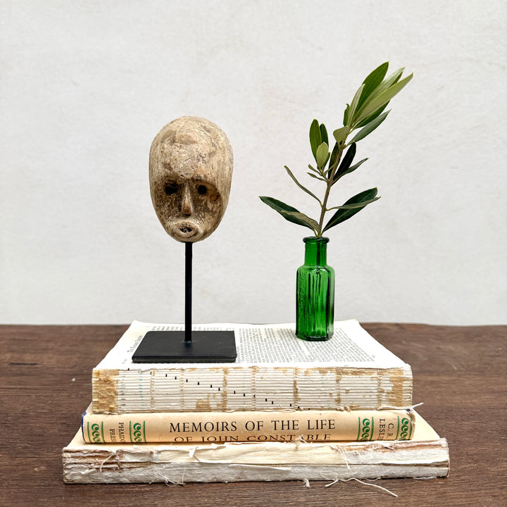 Primitive wooden face sculpture | Mother