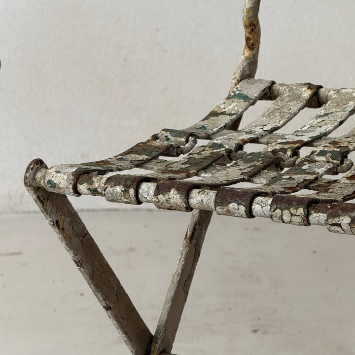 Pair of antique French folding chair 19th century | Veronique