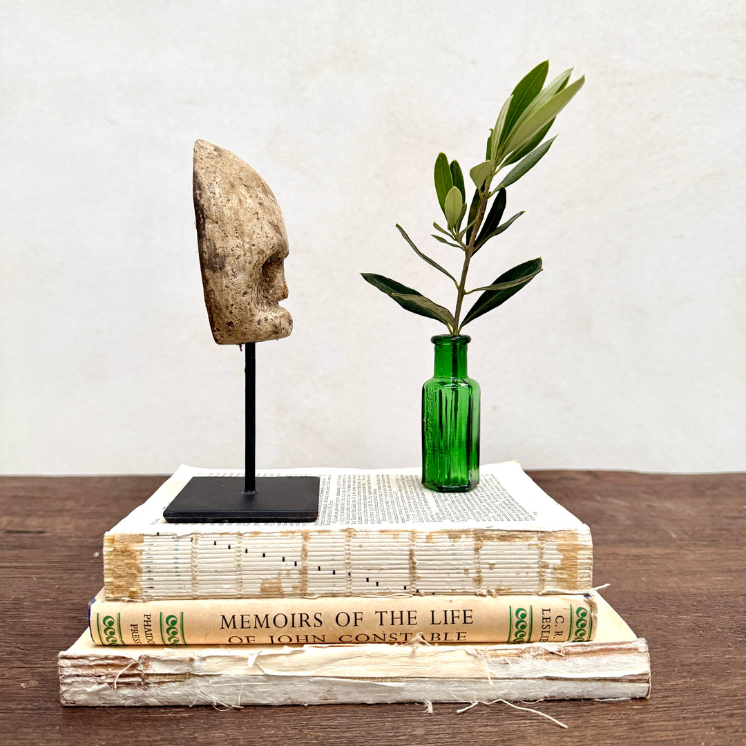 Primitive wooden face sculpture | Mother