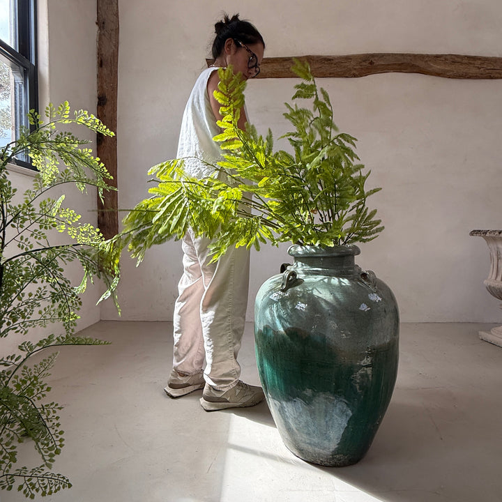 Large Vintage Urn | Emerald
