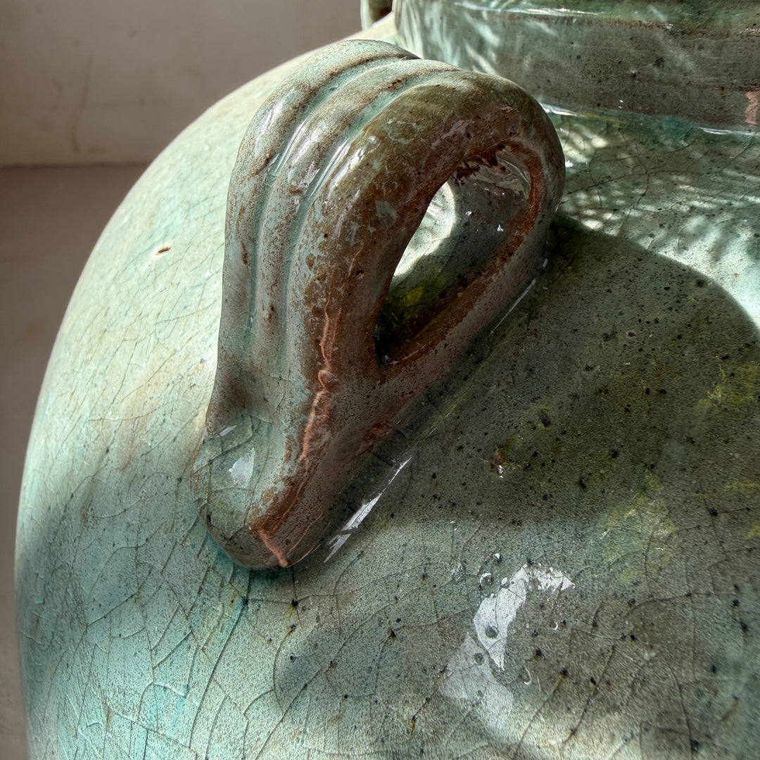 Large Vintage Urn | Emerald