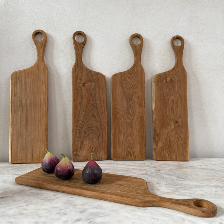 Long Teak Charcuterie Board