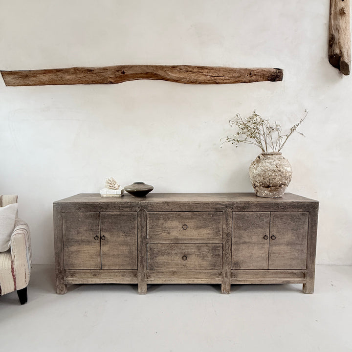 Antique Large Black Sideboard Casterton