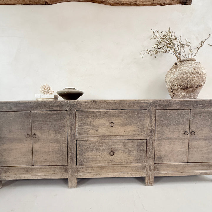 Antique Large Black Sideboard Casterton