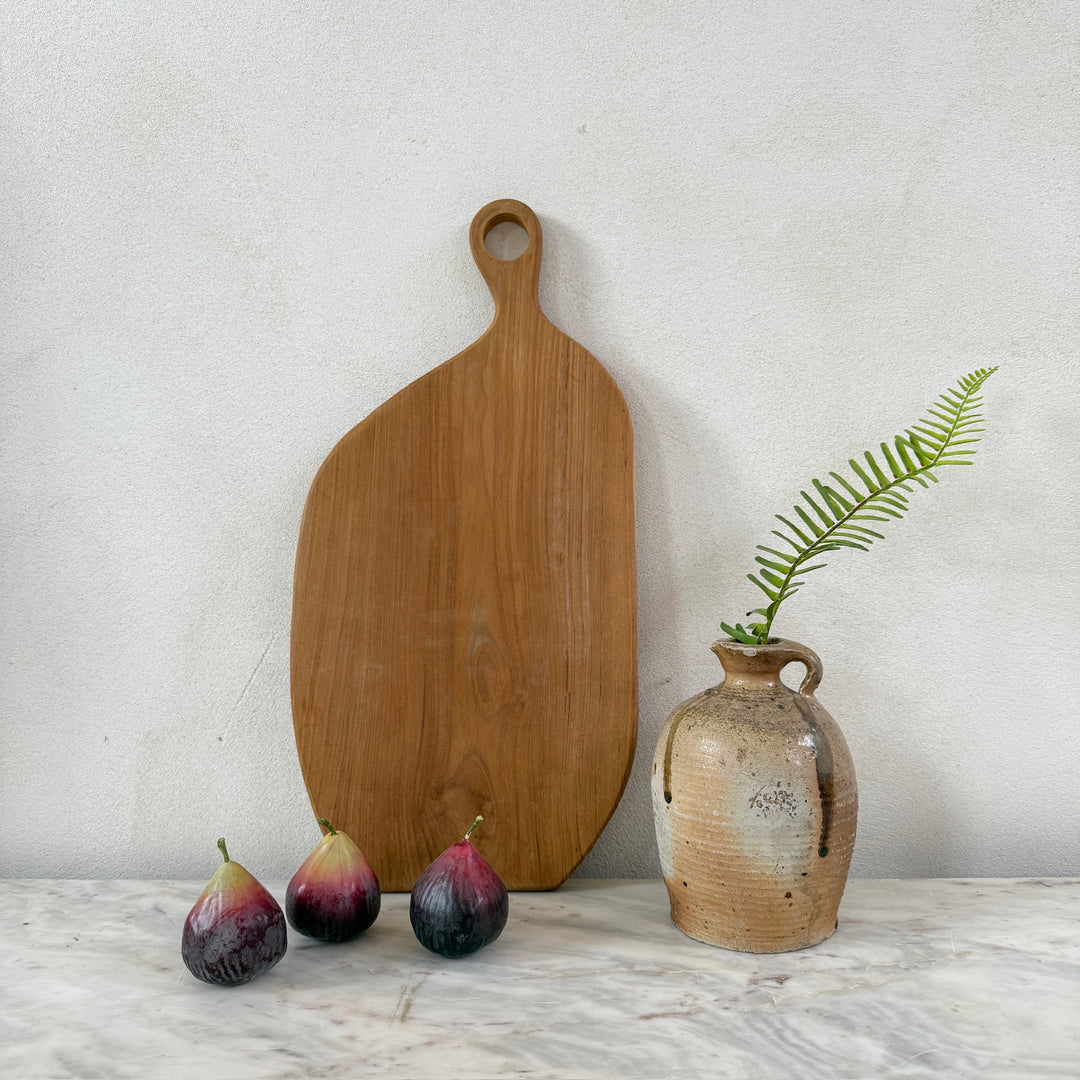 Large Teak Asymmetric Breadboard