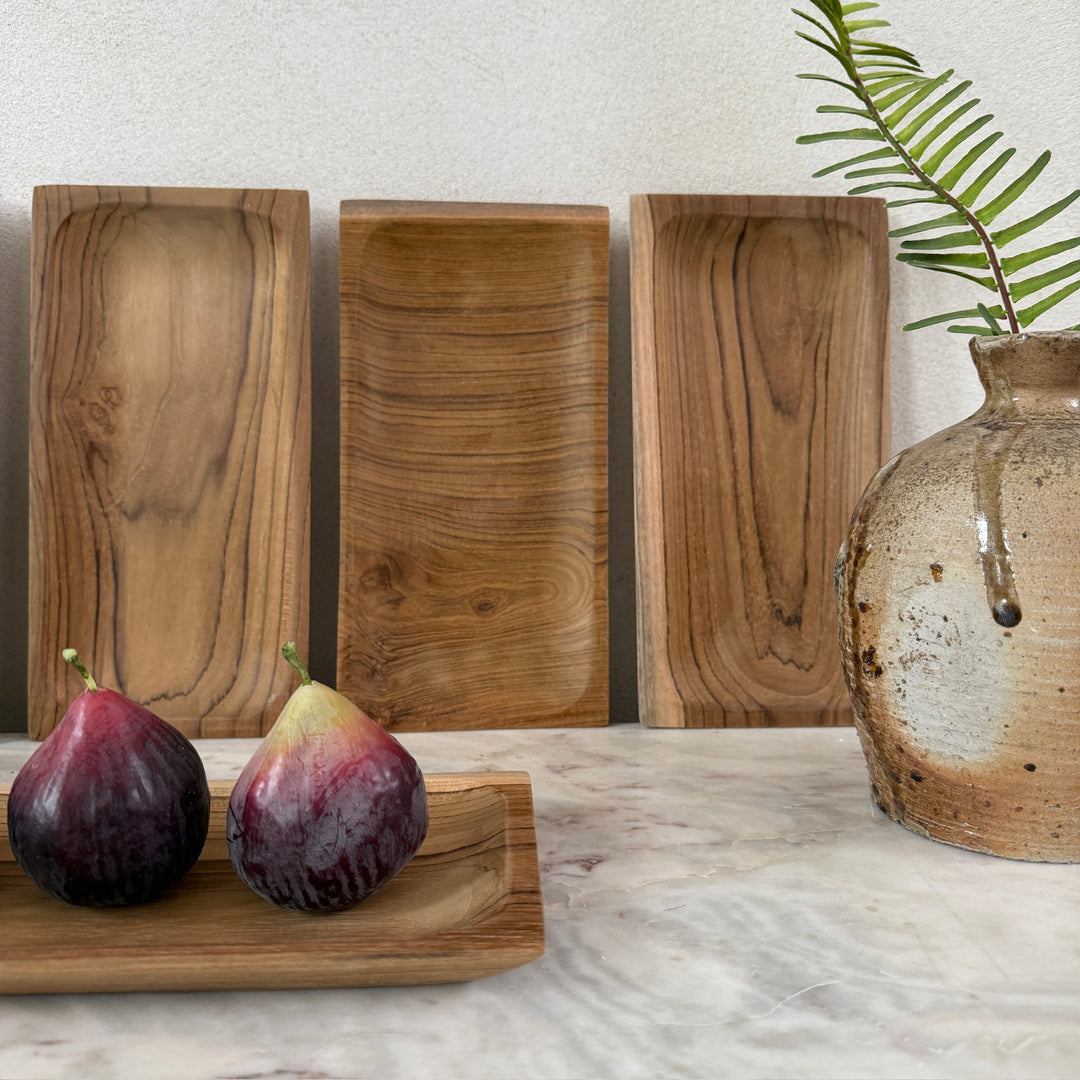 Teak Wood Rectangular Tray