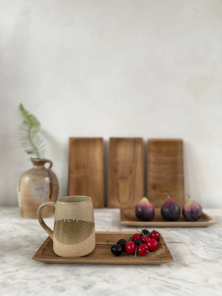 Teak Wood Rectangular Tray