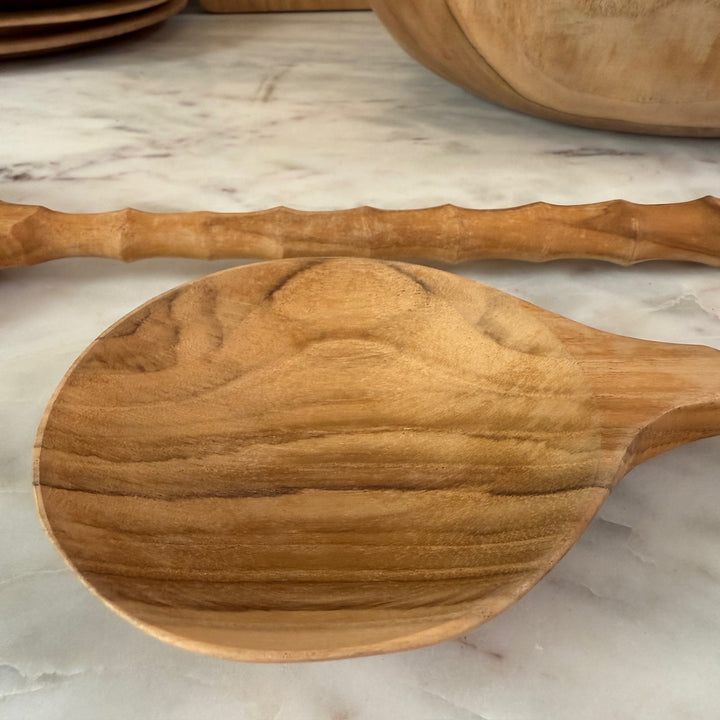 Teak Salad Server Set