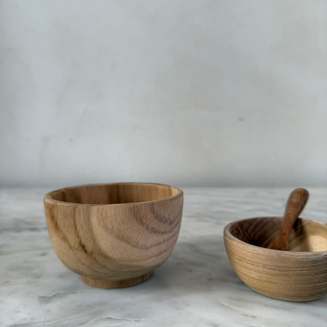 Small Teak Wood Bowls