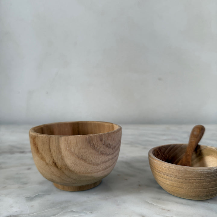 Small Teak Wood Bowls
