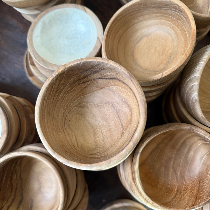 Small Teak Wood Bowls