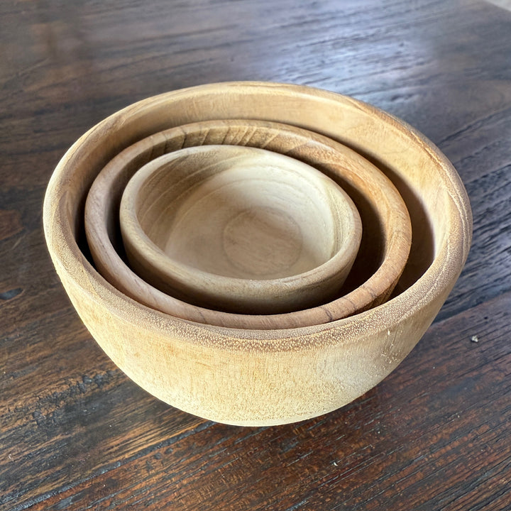 Small Teak Wood Bowls