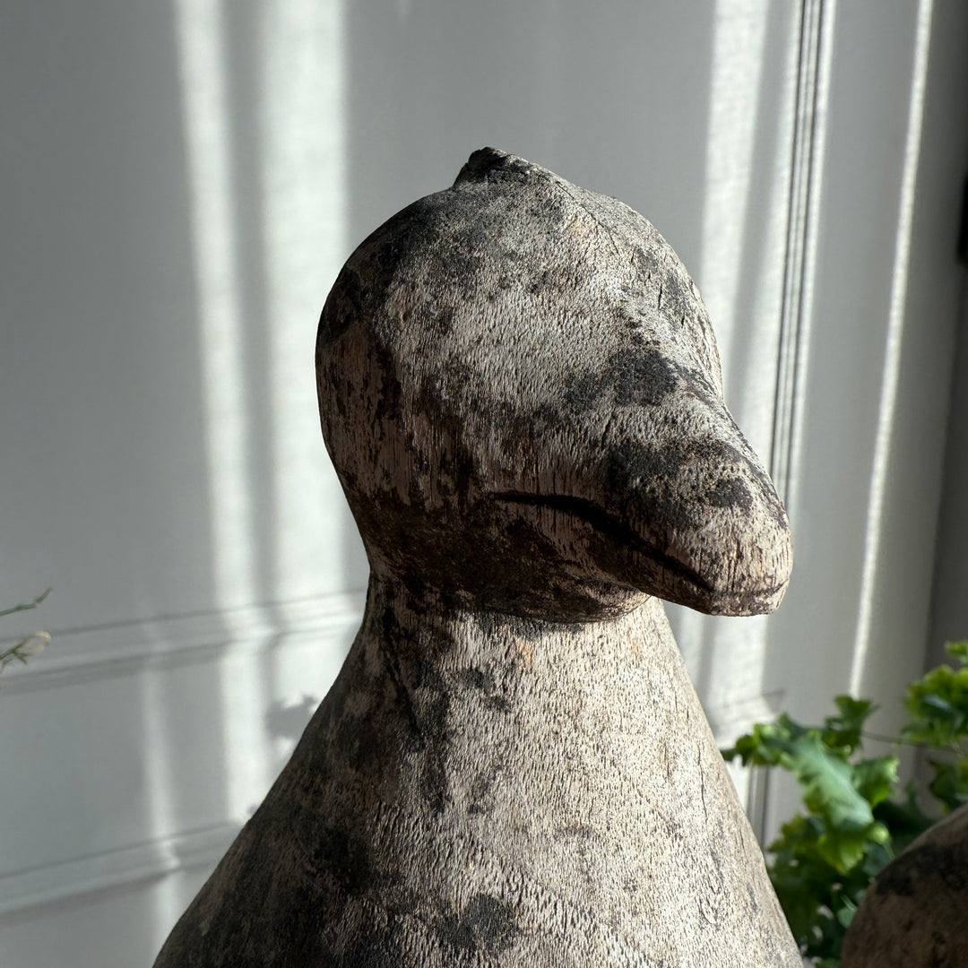 Wooden Two Birds Sculpture | Kadu