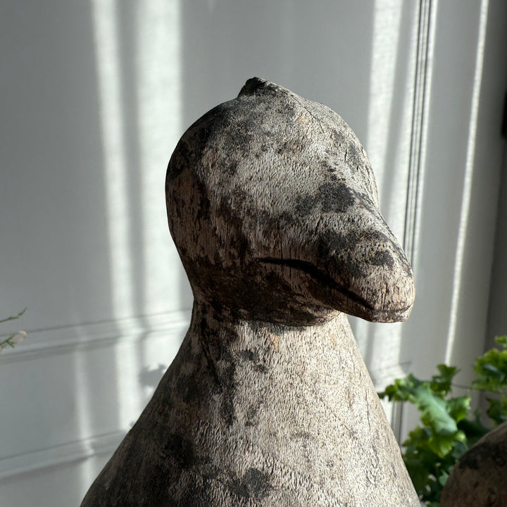 Wooden Two Birds Sculpture | Kadu