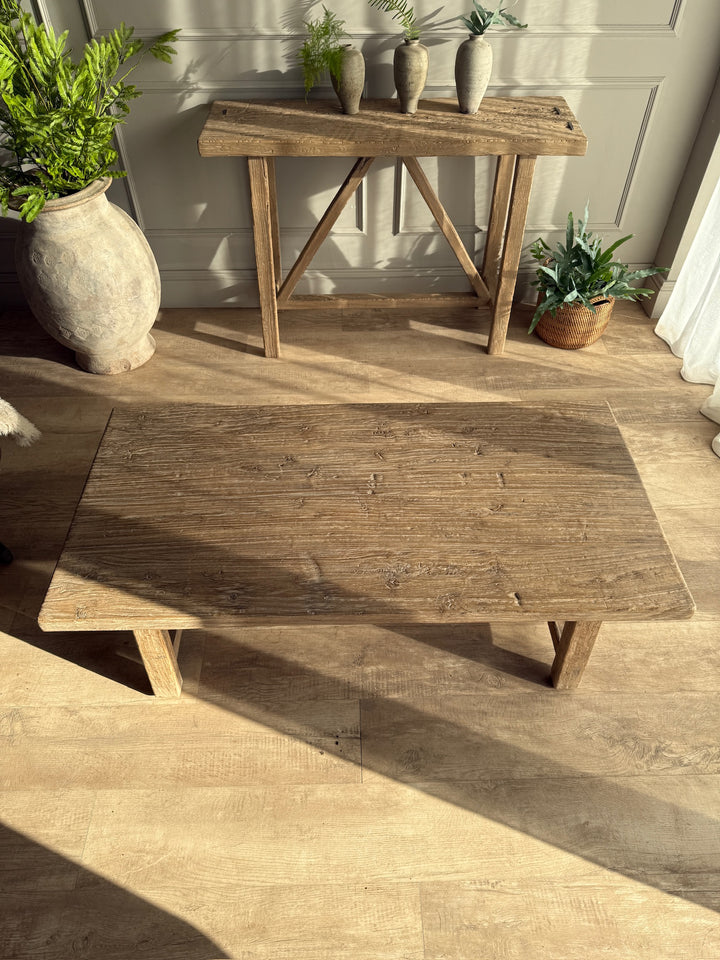 Reclaimed Rustic Elm Coffee Table | Cambridge