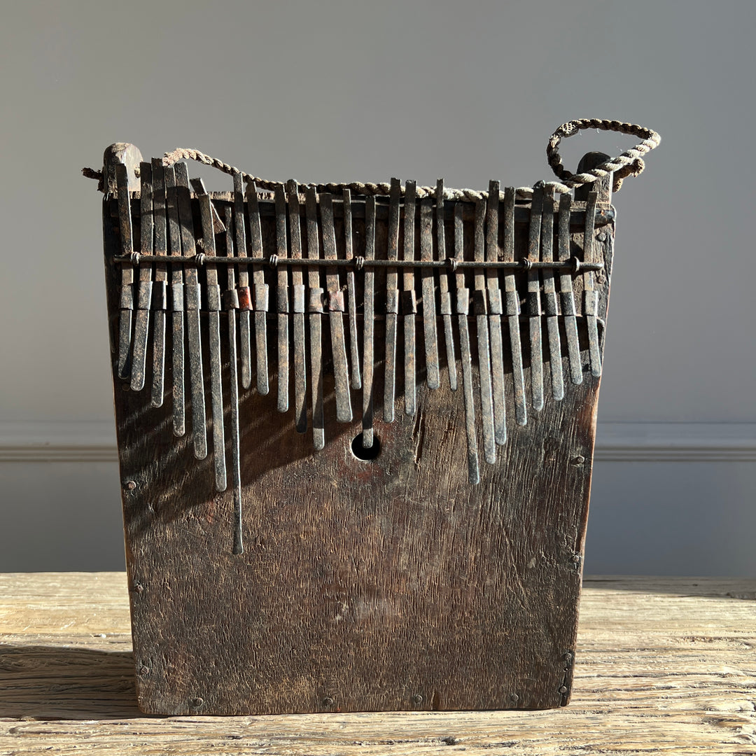 Antique African thumb piano from Tanzania