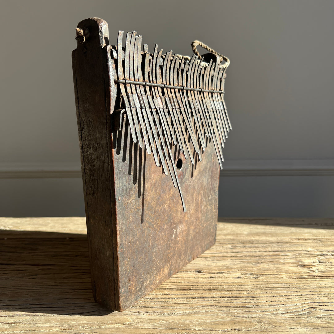 Antique African thumb piano from Tanzania