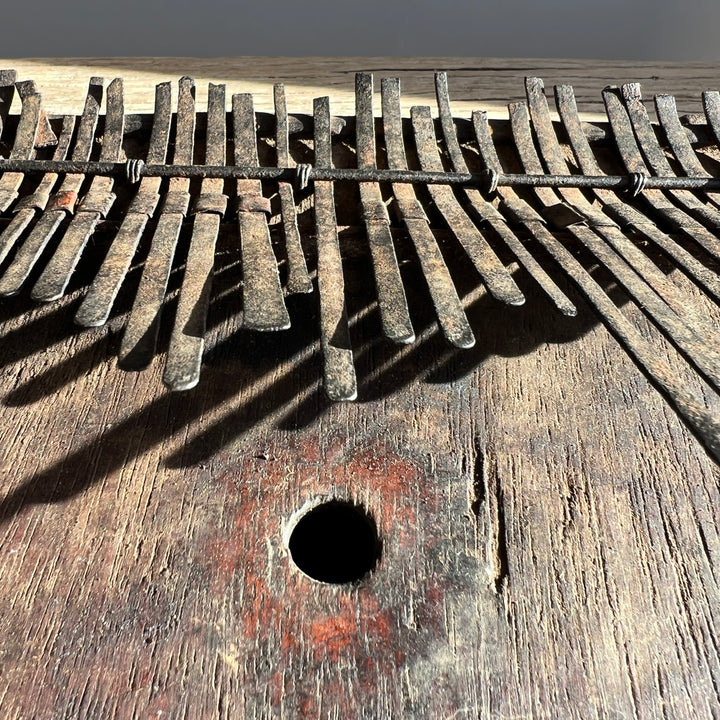 Antique African thumb piano from Tanzania