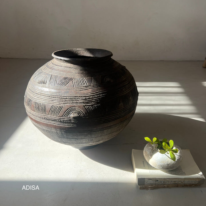 Antique African Clay Urn Small