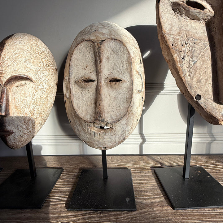 Antique West African tribal masks