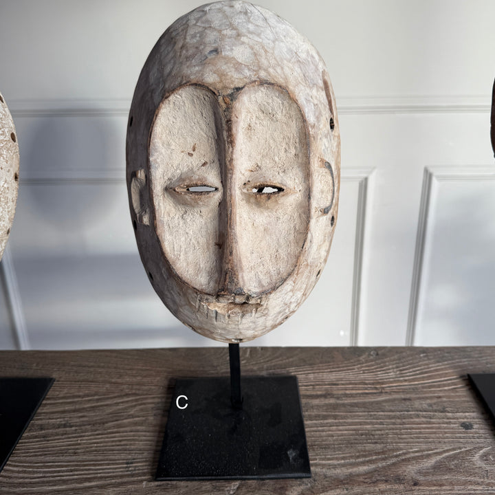 Antique West African tribal masks