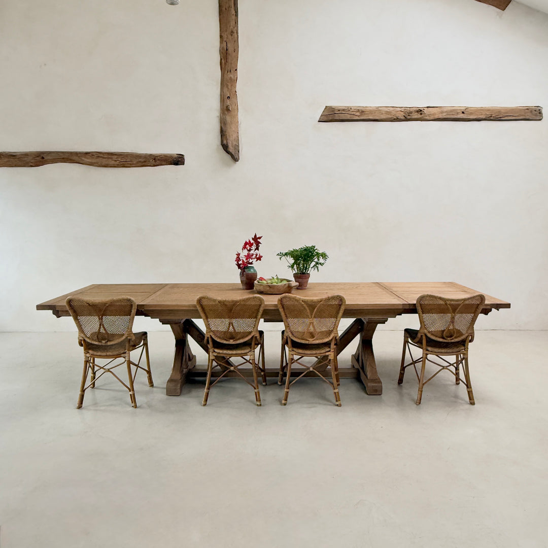 Reclaimed Oak Extending Dining Table