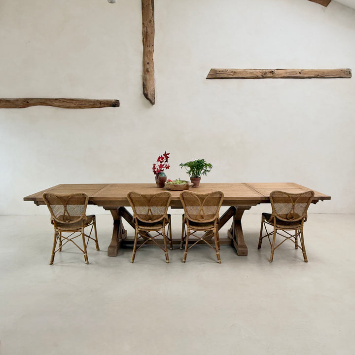 Reclaimed Oak Extending Dining Table