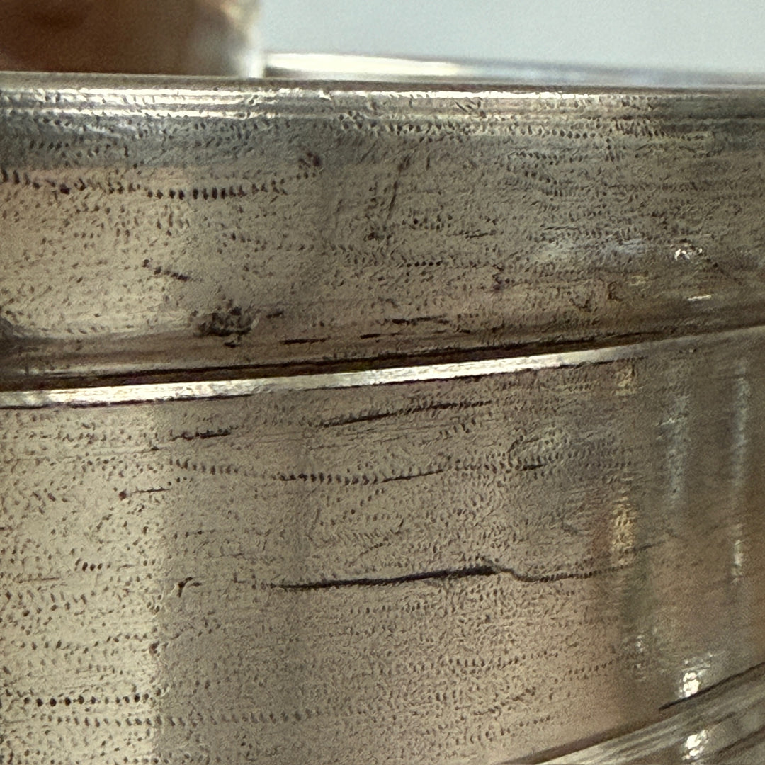 French Pewter Champagne Bucket with Lion Handles