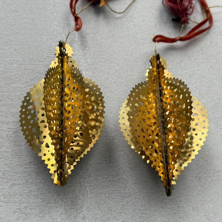 Antique Gold Filigree Christmas Decoration