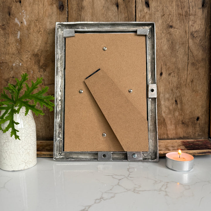 French Pewter Photo Frame
