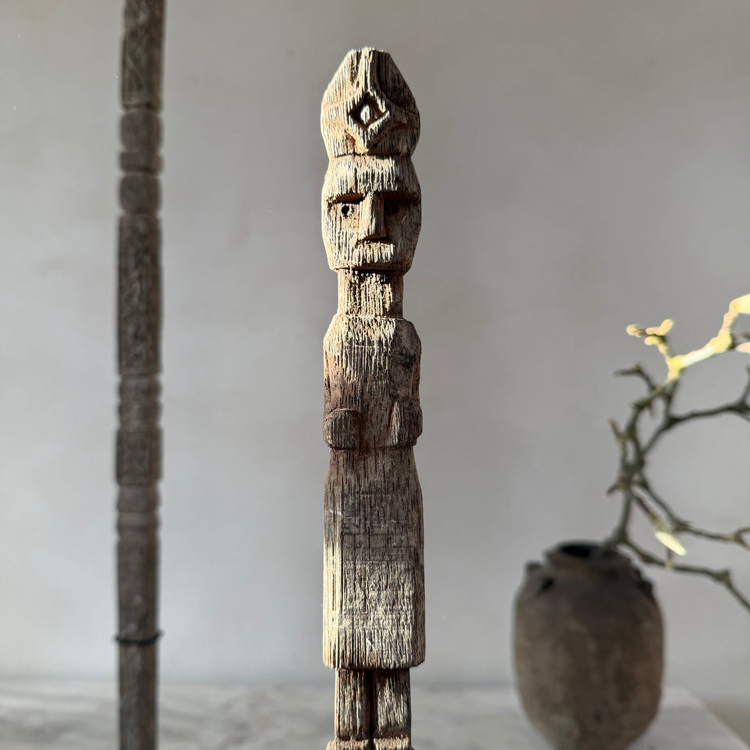 Antique Tribal totem poles