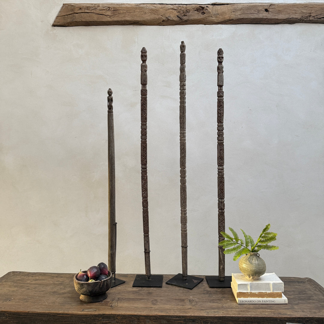 Antique Tribal totem poles