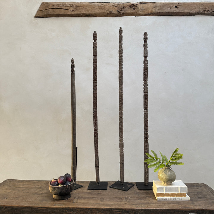Antique Tribal totem poles