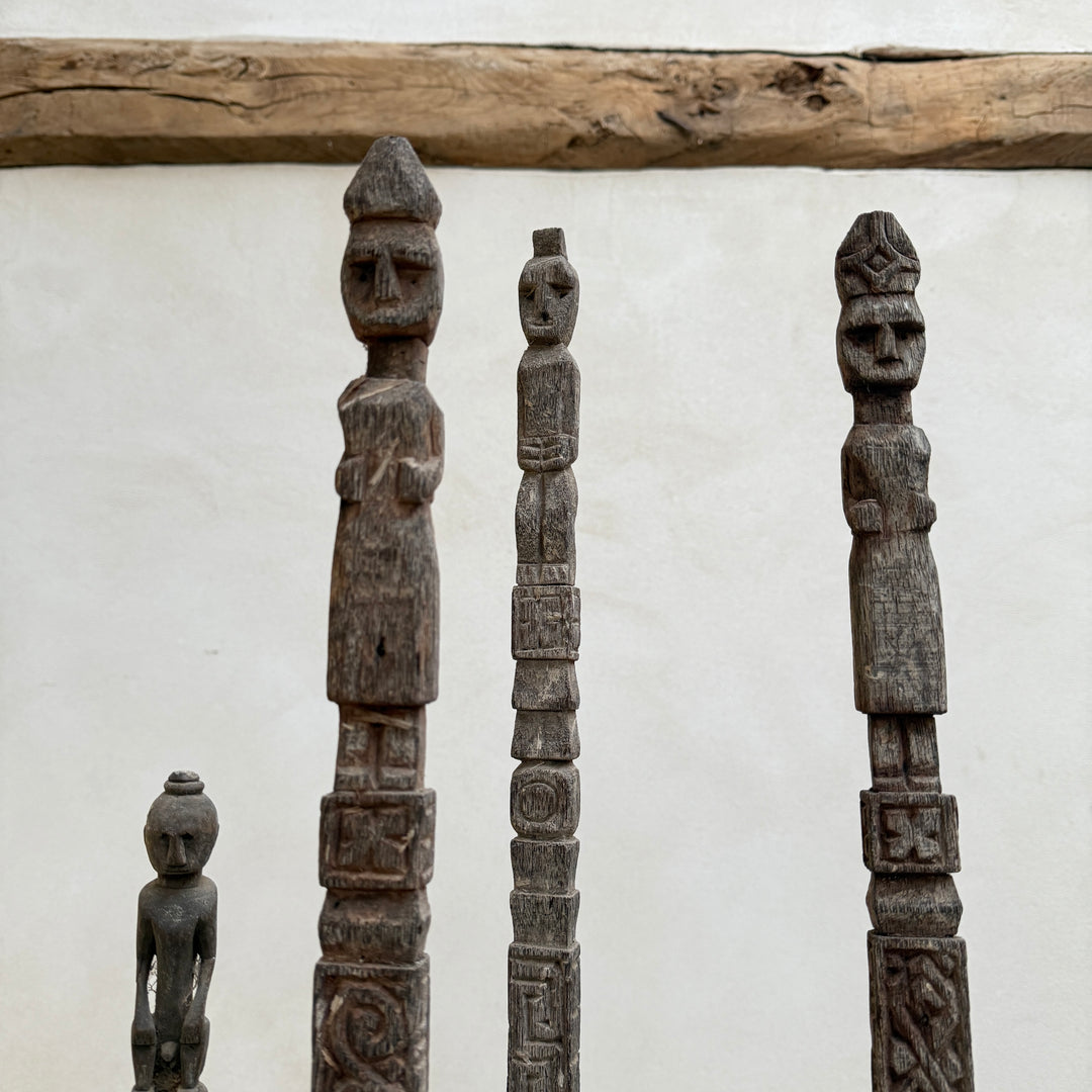 Antique Tribal totem poles
