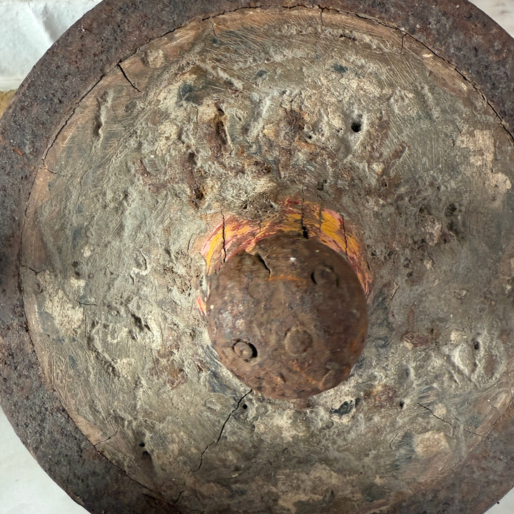 Antique natural spinning tops