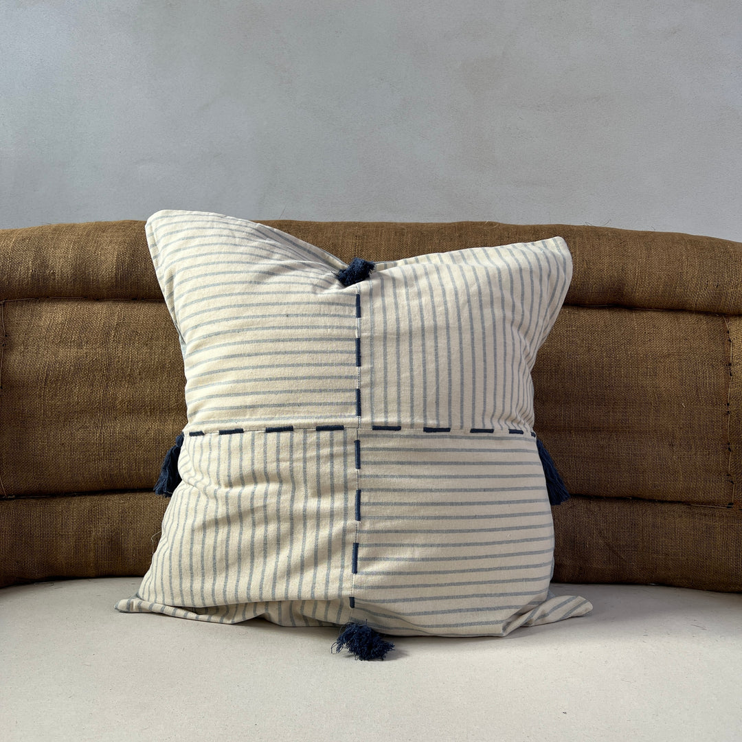 Striped tassel cushion Zelida