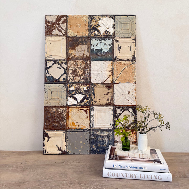 American tin tiles Artwork | 90x60cm