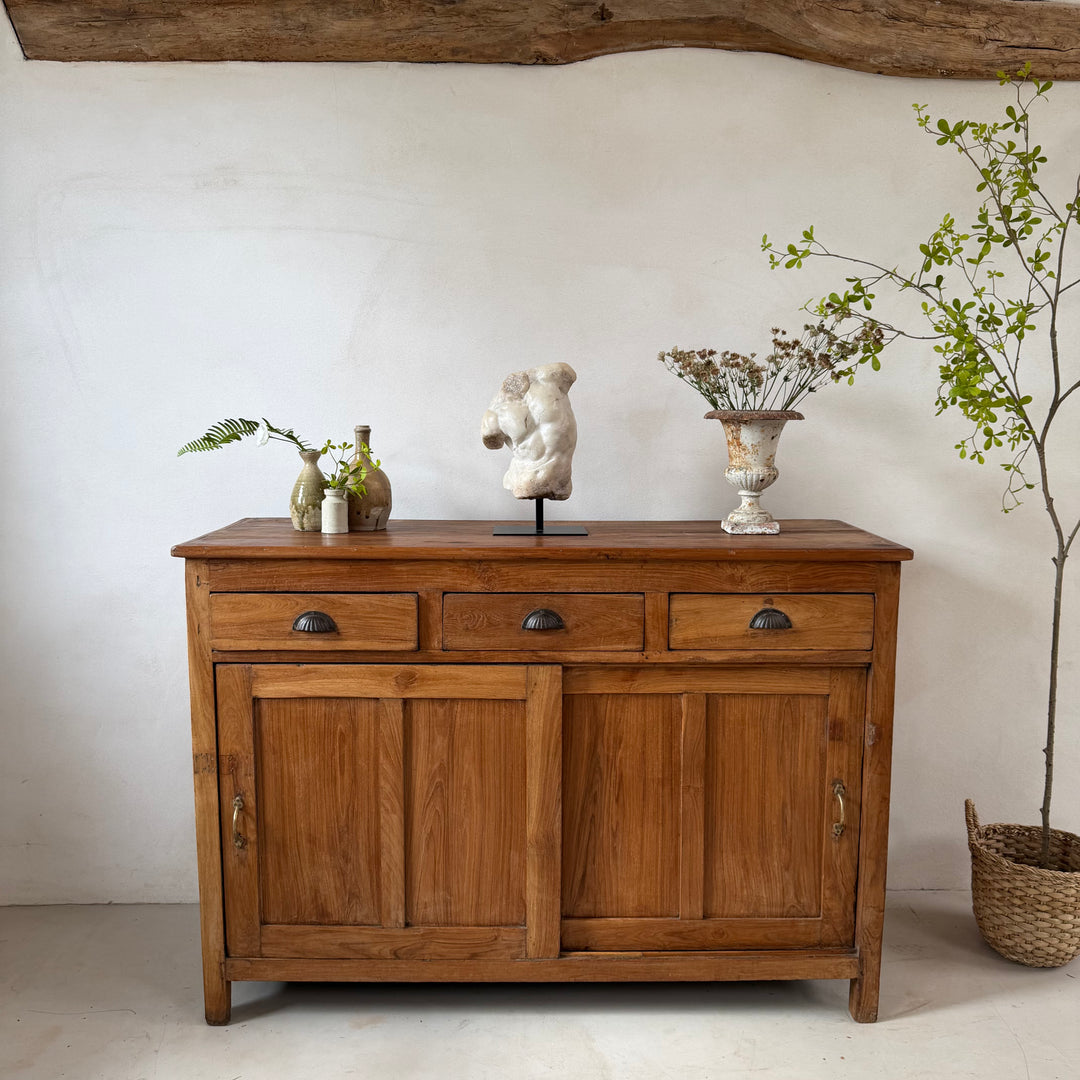 Antique Dark Wood Teak Sideboard | Adi