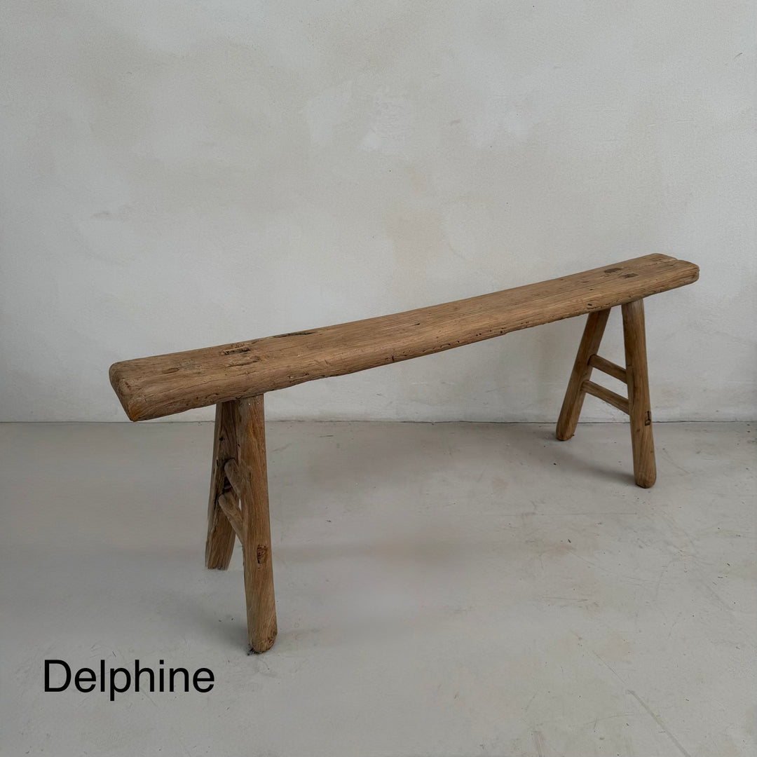 Extra Long Rustic Antique Bench | 129 to 163cm long