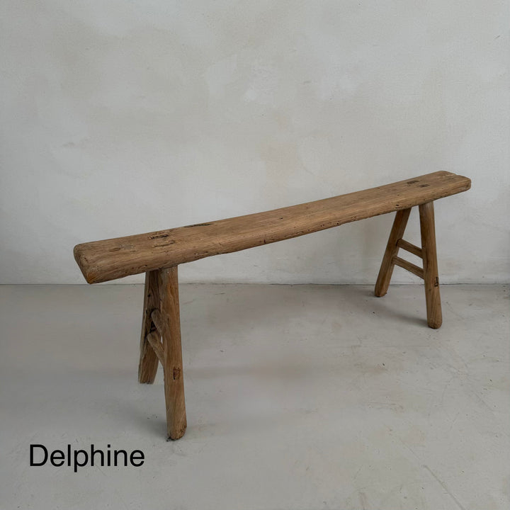 Extra Long Rustic Antique Bench | 129 to 163cm long