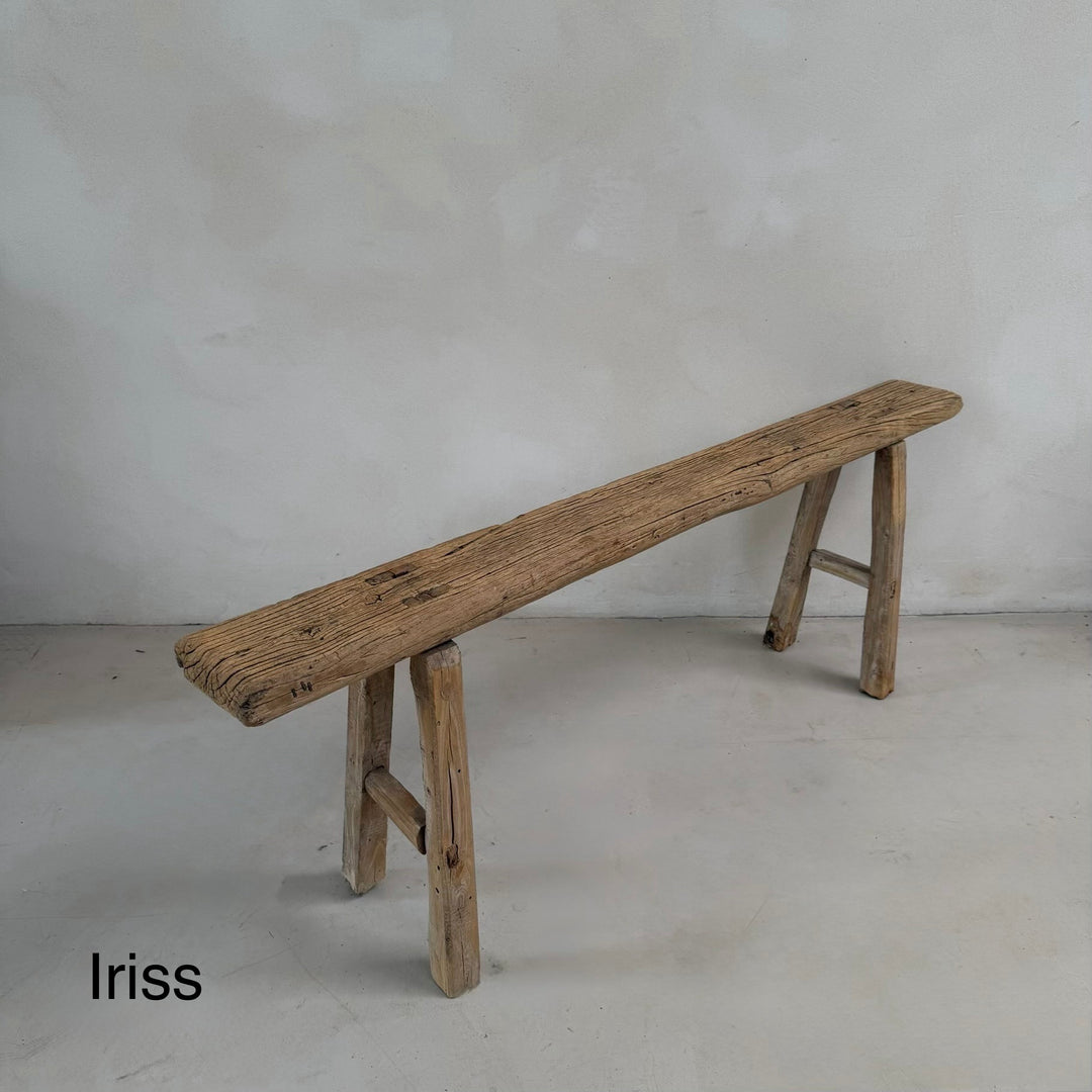 Extra Long Rustic Antique Bench | 129 to 163cm long