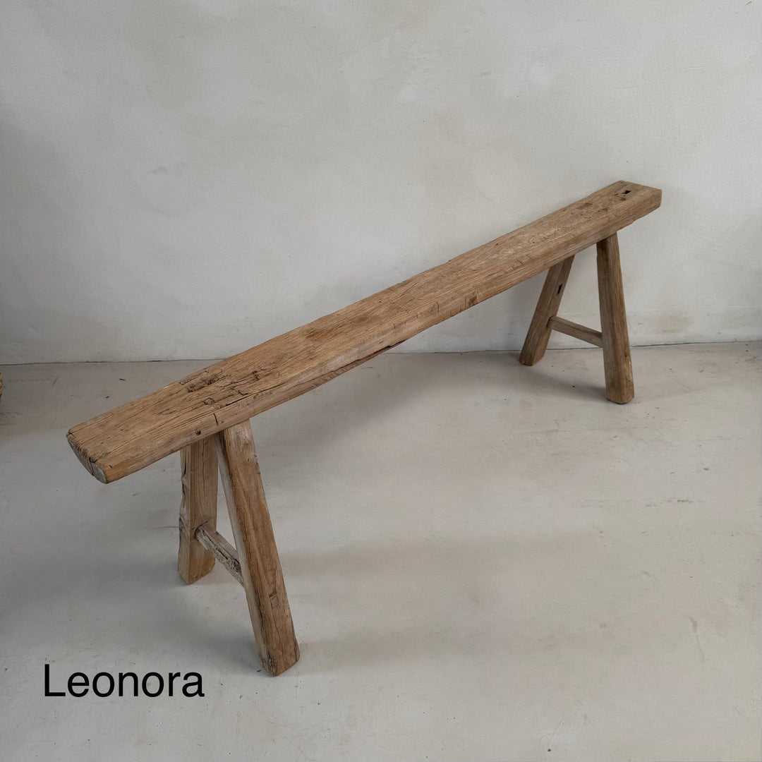 Extra Long Rustic Antique Bench | 129 to 163cm long