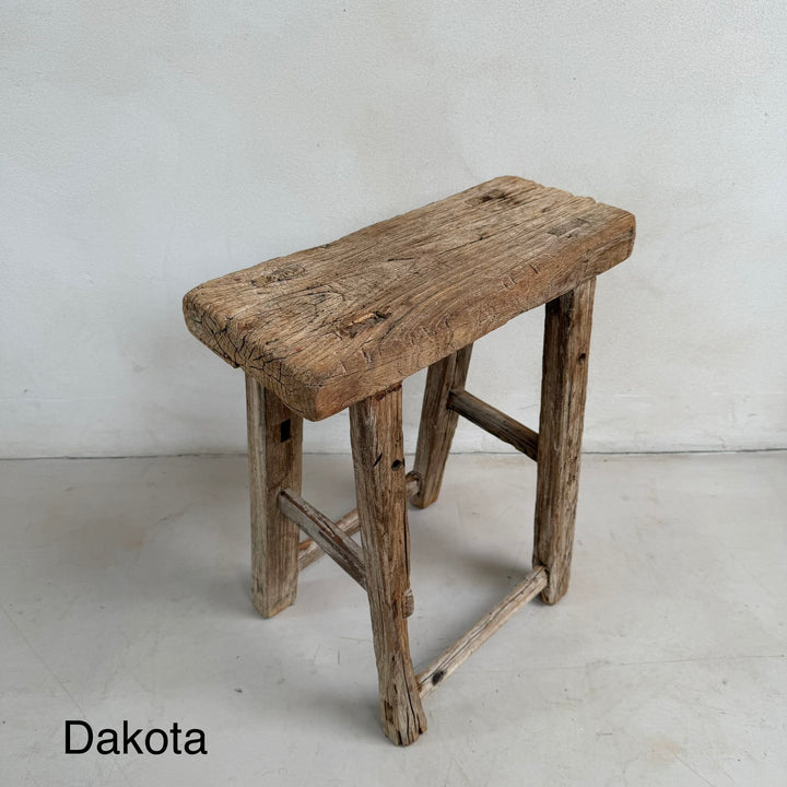 Antique Rustic Wooden Stools | Individually Selected