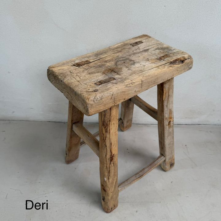 Antique Rustic Wooden Stools | Individually Selected