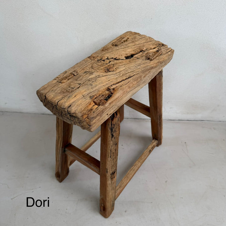 Antique Rustic Wooden Stools | Individually Selected