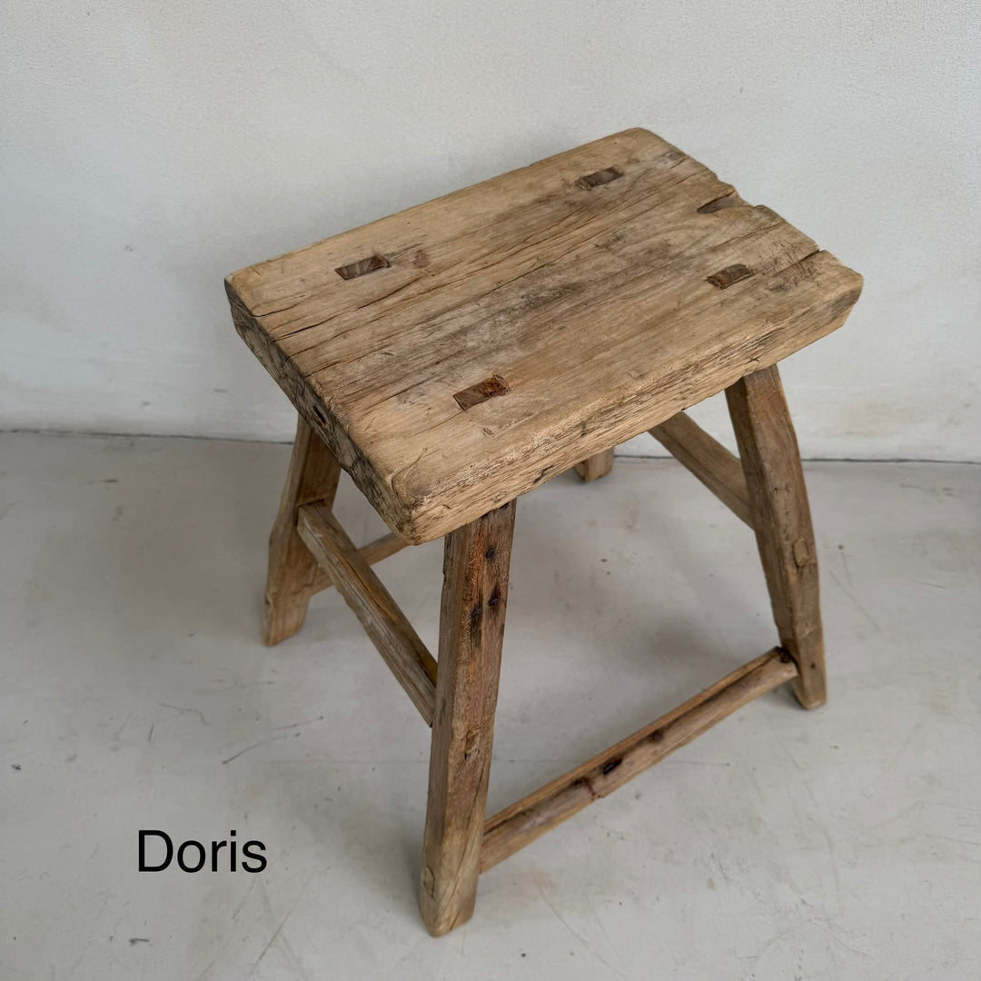 Antique Rustic Wooden Stools | Individually Selected
