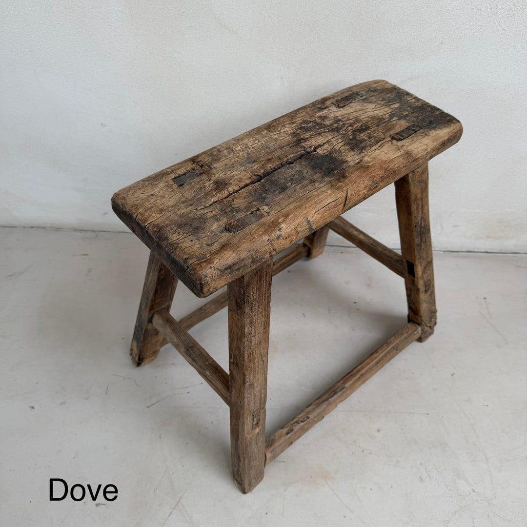 Antique Rustic Wooden Stools | Individually Selected