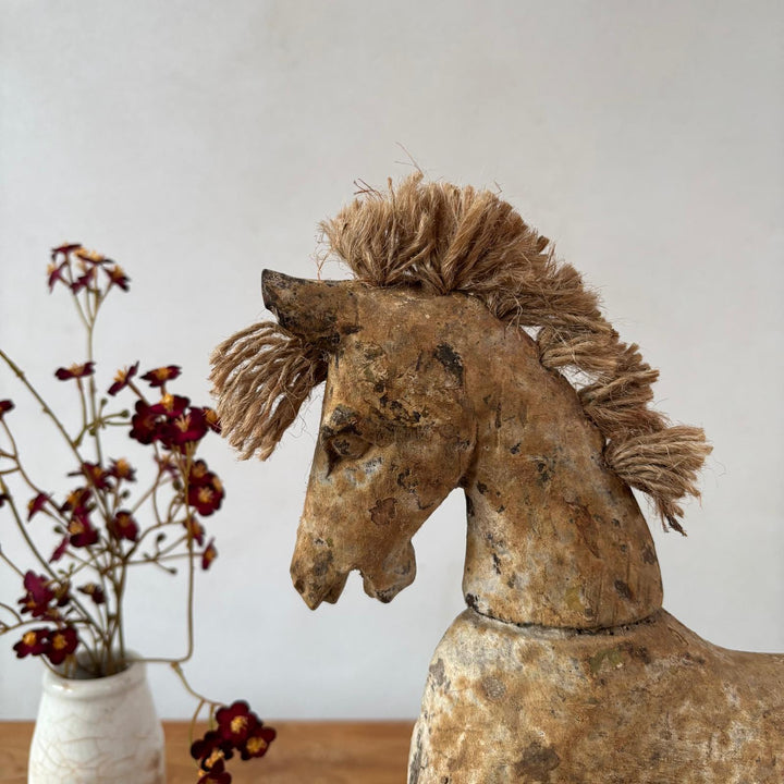 Rustic Primitive Wooden Horse | Apollo