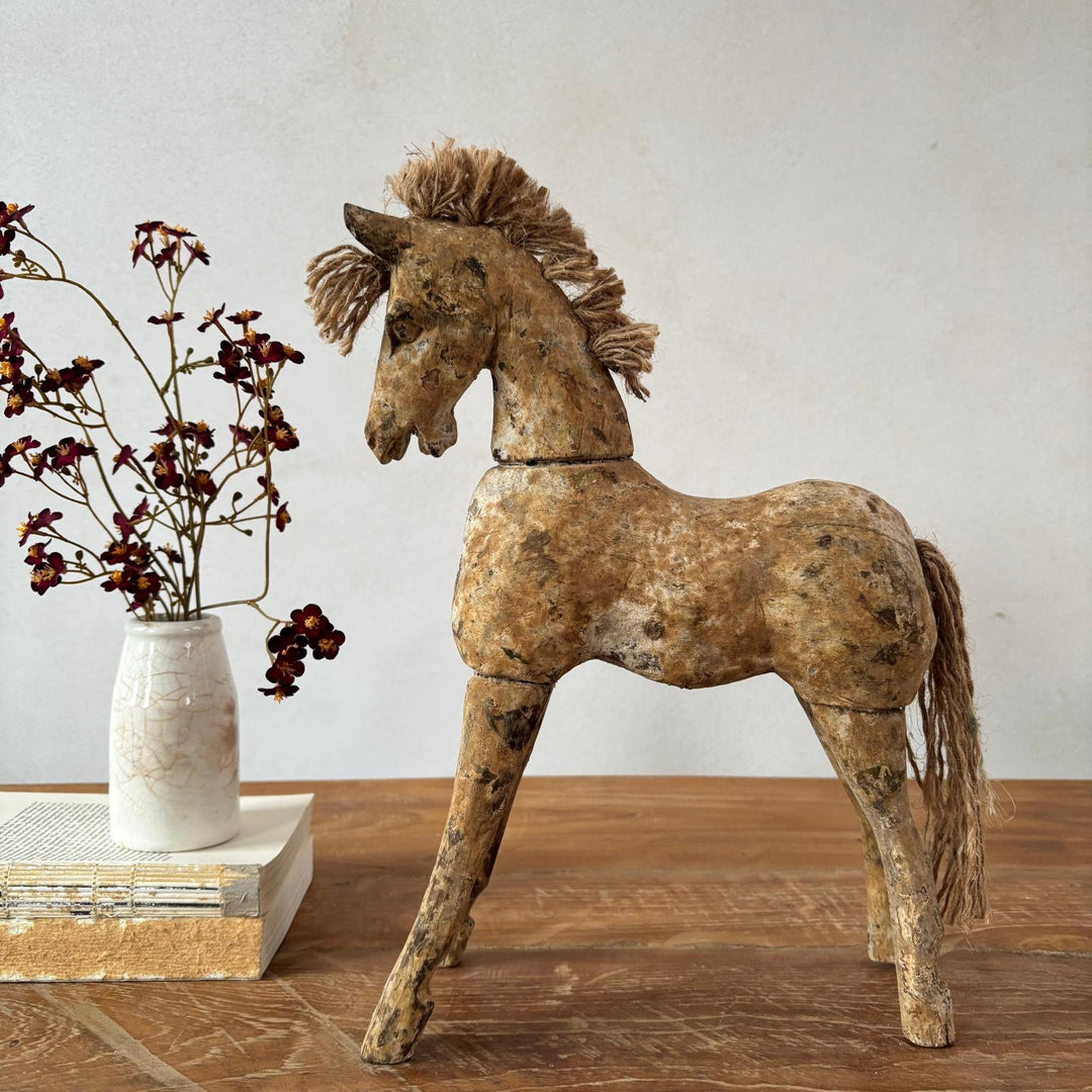 Rustic Primitive Wooden Horse | Apollo