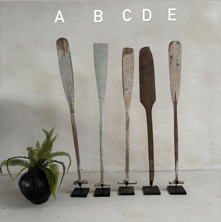 Antique Wooden Oars